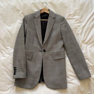 Zara black-and-white houndstooth blazer size XS